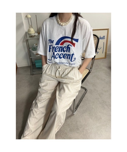 Flugge(フラッジー)の「ストライプパジャマパンツ(その他パンツ・レディース・ベージュ・FREE)」の5枚目の写真