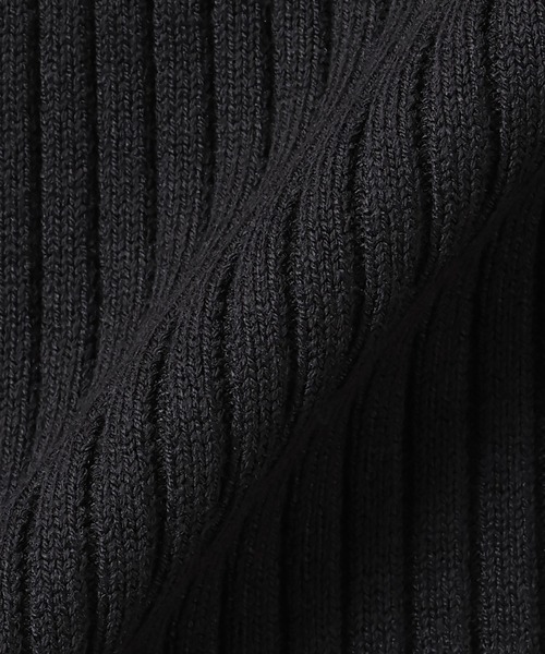 TOKYO SHIRTS（トウキョウシャツ）の「リブ編みフレア Vネック カーディガン（カーディガン/ボレロ・レディース・ピンク/ネイビー・M/L）」の7枚目の写真