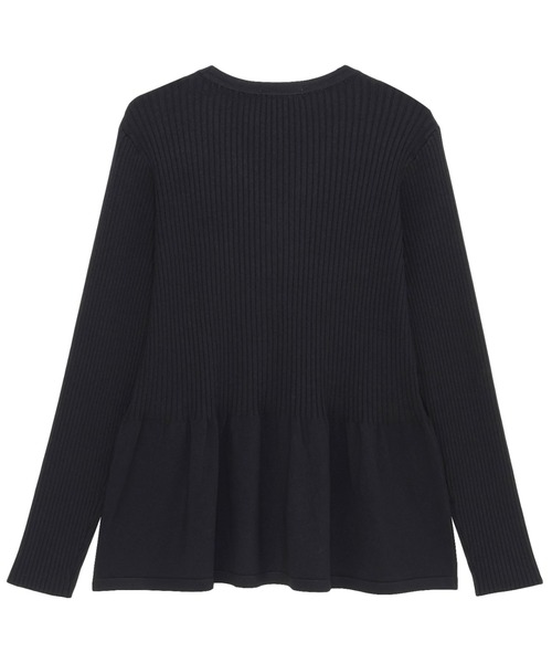 TOKYO SHIRTS（トウキョウシャツ）の「リブ編みフレア Vネック カーディガン（カーディガン/ボレロ・レディース・ピンク/ネイビー・M/L）」の4枚目の写真