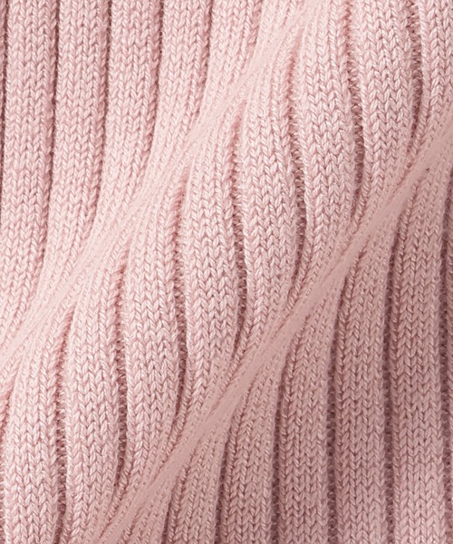 TOKYO SHIRTS（トウキョウシャツ）の「リブ編みフレア Vネック カーディガン（カーディガン/ボレロ・レディース・ピンク/ネイビー・M/L）」の12枚目の写真
