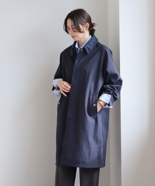 417 EDIFICE(フォーワンセブンエディフィス)の「【Windrisp】コート(ステンカラーコート・メンズ・ベージュ/ネイビー・SMALL/MEDIUM/LARGE)」の3枚目の写真