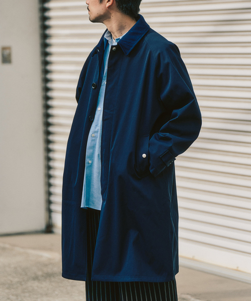 417 EDIFICE(フォーワンセブンエディフィス)の「【Windrisp】コート(ステンカラーコート・メンズ・ベージュ/ネイビー・SMALL/MEDIUM/LARGE)」の8枚目の写真