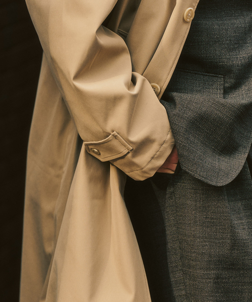 417 EDIFICE(フォーワンセブンエディフィス)の「【Windrisp】コート(ステンカラーコート・メンズ・ベージュ/ネイビー・SMALL/MEDIUM/LARGE)」の10枚目の写真