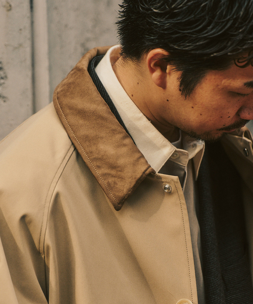 417 EDIFICE(フォーワンセブンエディフィス)の「【Windrisp】コート(ステンカラーコート・メンズ・ベージュ/ネイビー・SMALL/MEDIUM/LARGE)」の11枚目の写真