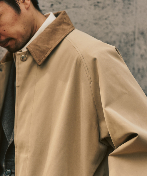 417 EDIFICE(フォーワンセブンエディフィス)の「【Windrisp】コート(ステンカラーコート・メンズ・ベージュ/ネイビー・SMALL/MEDIUM/LARGE)」の16枚目の写真