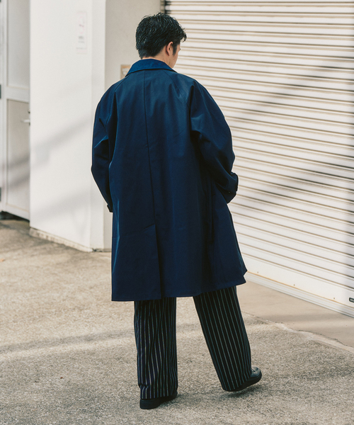 417 EDIFICE(フォーワンセブンエディフィス)の「【Windrisp】コート(ステンカラーコート・メンズ・ベージュ/ネイビー・SMALL/MEDIUM/LARGE)」の19枚目の写真