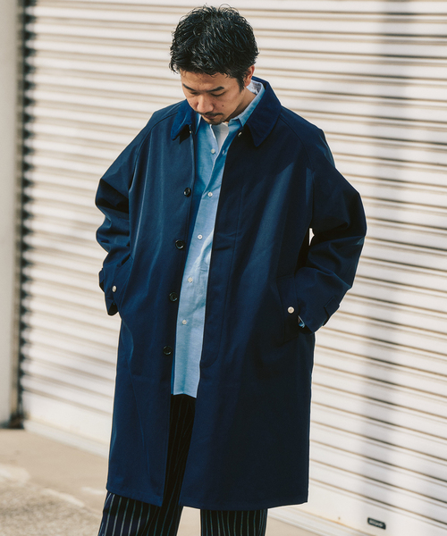 417 EDIFICE(フォーワンセブンエディフィス)の「【Windrisp】コート(ステンカラーコート・メンズ・ベージュ/ネイビー・SMALL/MEDIUM/LARGE)」の20枚目の写真