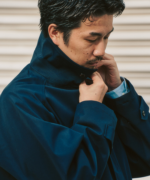 417 EDIFICE(フォーワンセブンエディフィス)の「【Windrisp】コート(ステンカラーコート・メンズ・ベージュ/ネイビー・SMALL/MEDIUM/LARGE)」の21枚目の写真