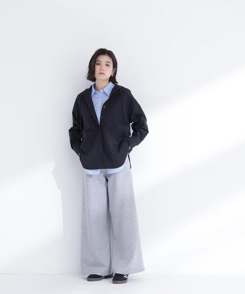 NATURAL BEAUTY BASIC(ナチュラルビューティーベーシック)の「◇フーディーシャツブルゾン(ブルゾン・レディース・ブラック/オフホワイト/ブルー・FREE)」の14枚目の写真