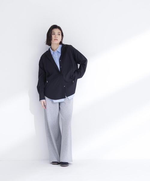 NATURAL BEAUTY BASIC(ナチュラルビューティーベーシック)の「◇フーディーシャツブルゾン(ブルゾン・レディース・ブラック/オフホワイト/ブルー・FREE)」の18枚目の写真