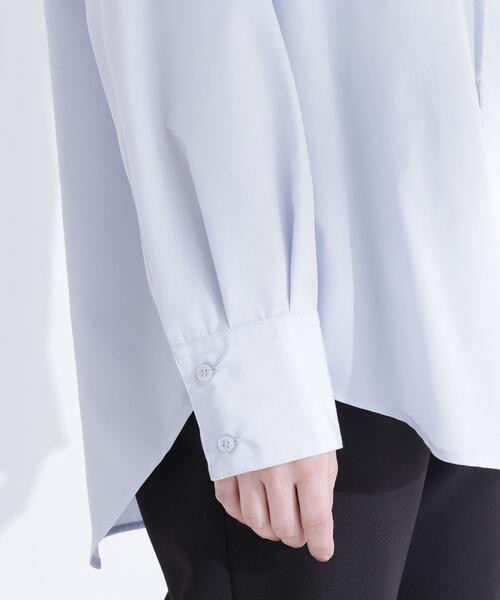 NATURAL BEAUTY BASIC(ナチュラルビューティーベーシック)の「◇フーディーシャツブルゾン(ブルゾン・レディース・ブラック/オフホワイト/ブルー・FREE)」の8枚目の写真