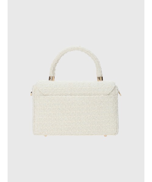 EIMY ISTOIRE（エイミーイストワール）の「ツイードバッグ（ハンドバッグ・レディース・イエロー/アイボリー/ピンク・F）」の9枚目の写真