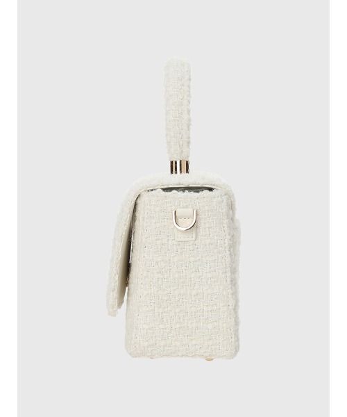 EIMY ISTOIRE（エイミーイストワール）の「ツイードバッグ（ハンドバッグ・レディース・イエロー/アイボリー/ピンク・F）」の10枚目の写真