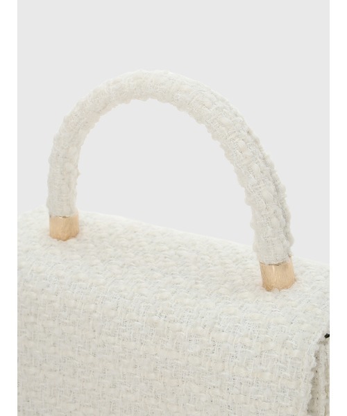 EIMY ISTOIRE（エイミーイストワール）の「ツイードバッグ（ハンドバッグ・レディース・イエロー/アイボリー/ピンク・F）」の11枚目の写真