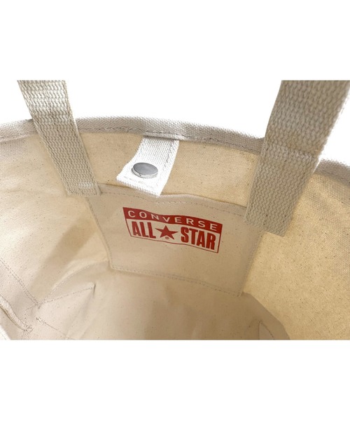 CONVERSE（コンバース）の「【CONVERSE/コンバース】AS CANVAS TOTE BAG S /キャンバスバッグS（トートバッグ・レディース・ベージュ/ネイビー/カーキ/ブラック/オフホワイト/グレー・FREE）」の7枚目の写真
