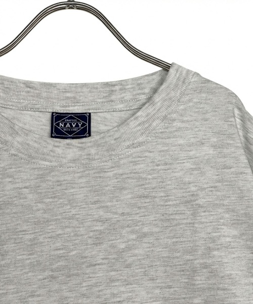 NAVY(ネイビー)の「【NAVY / ネイビー】BCIコットン リラックスフィット 7分袖Tシャツ(Tシャツ/カットソー・メンズ・ブラック/ホワイト/ホワイト系1/グリーン・XL/L/M/S)」の8枚目の写真
