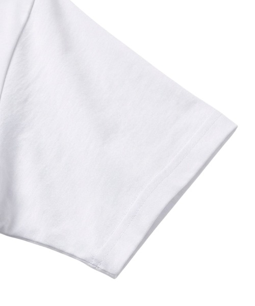 NAVY(ネイビー)の「【NAVY / ネイビー】BCIコットン リラックスフィット 7分袖Tシャツ(Tシャツ/カットソー・メンズ・ブラック/ホワイト/ホワイト系1/グリーン・XL/L/M/S)」の5枚目の写真