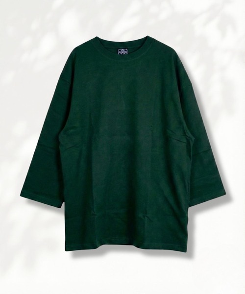 NAVY(ネイビー)の「【NAVY / ネイビー】BCIコットン リラックスフィット 7分袖Tシャツ(Tシャツ/カットソー・メンズ・ブラック/ホワイト/ホワイト系1/グリーン・XL/L/M/S)」の11枚目の写真