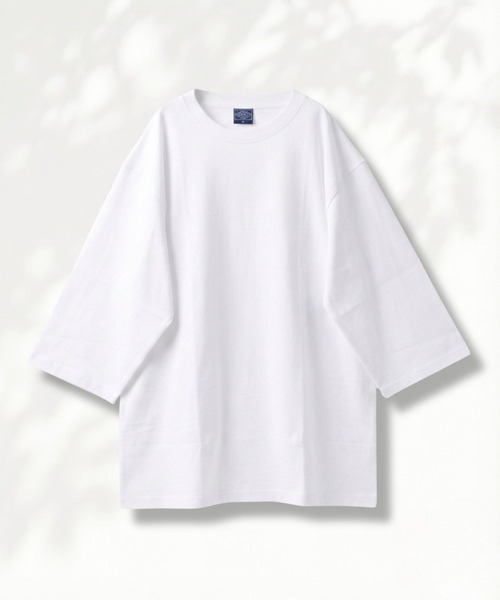 NAVY(ネイビー)の「【NAVY / ネイビー】BCIコットン リラックスフィット 7分袖Tシャツ(Tシャツ/カットソー・メンズ・ブラック/ホワイト/ホワイト系1/グリーン・XL/L/M/S)」の20枚目の写真