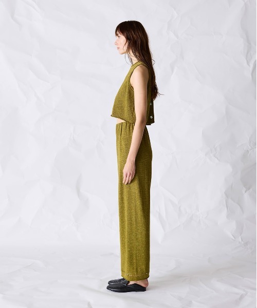 WALANCE（ワランス）の「paper knit 2way top（ベスト・レディース・サンドベージュ/ブラック/オリーブ・FREE）」の16枚目の写真