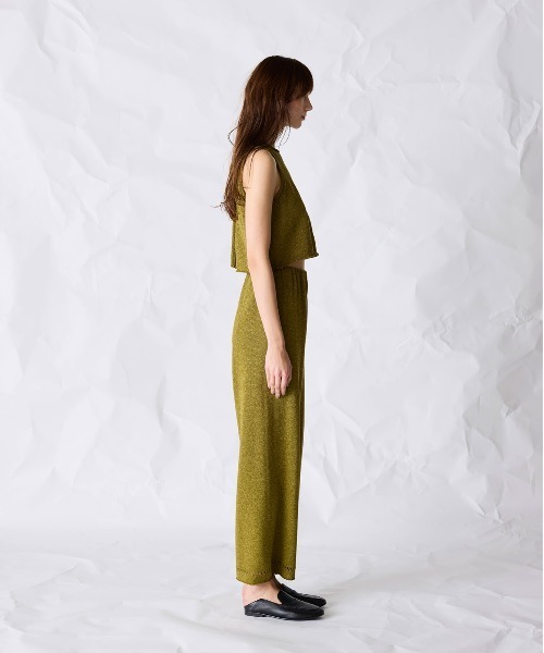 WALANCE（ワランス）の「paper knit 2way top（ベスト・レディース・サンドベージュ/ブラック/オリーブ・FREE）」の17枚目の写真