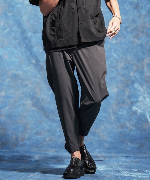 Jih Nunc（ジーヌンク）の「mp14623-ストレッチナイロンテーパードパンツ(JIH-R1189)（その他パンツ・メンズ・ベージュ/チャコール/カーキ・L/M/S）」の3枚目の写真