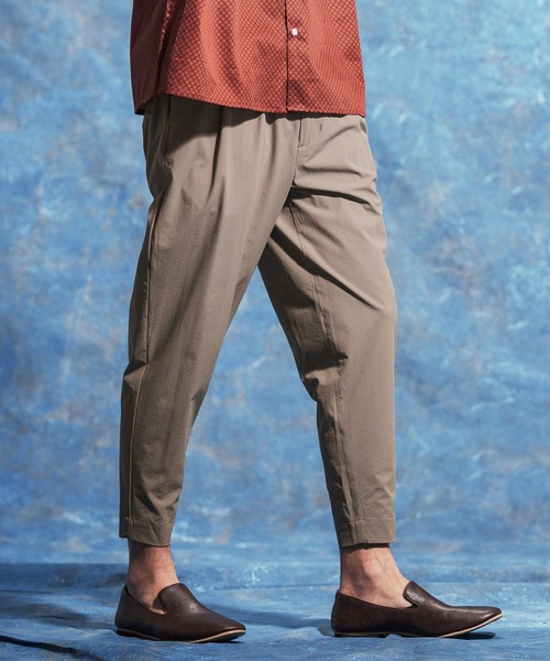 Jih Nunc（ジーヌンク）の「mp14623-ストレッチナイロンテーパードパンツ(JIH-R1189)（その他パンツ・メンズ・ベージュ/チャコール/カーキ・L/M/S）」の4枚目の写真