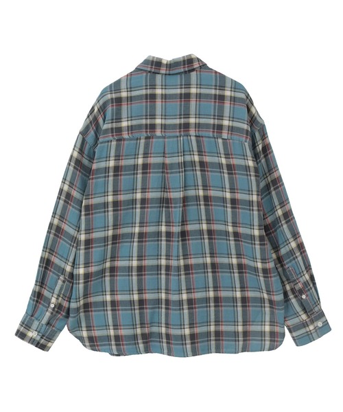 SOFFITTO（ソフィット）の「ビックチェックシャツ（シャツ/ブラウス・レディース・ブルー系その他/グリーン系その他/インディゴブルー・FREE）」の9枚目の写真