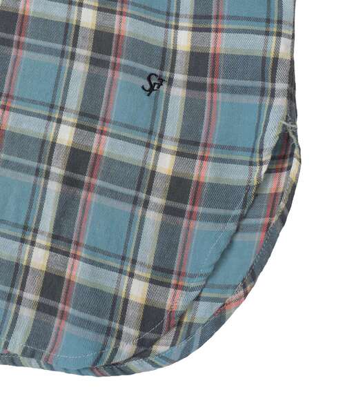SOFFITTO（ソフィット）の「ビックチェックシャツ（シャツ/ブラウス・レディース・ブルー系その他/グリーン系その他/インディゴブルー・FREE）」の6枚目の写真