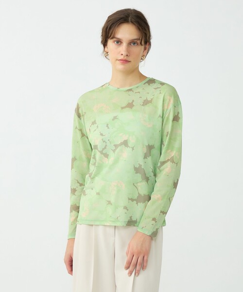 BALLSEY（ボールジィ）の「ピオニープリント ロングスリーブプルオーバー（Tシャツ/カットソー・レディース・ピンク系その他/グリーン系その他・S）」の4枚目の写真