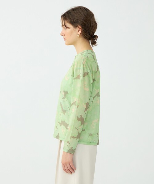 BALLSEY（ボールジィ）の「ピオニープリント ロングスリーブプルオーバー（Tシャツ/カットソー・レディース・ピンク系その他/グリーン系その他・S）」の5枚目の写真