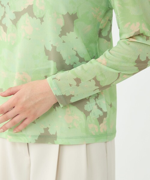 BALLSEY（ボールジィ）の「ピオニープリント ロングスリーブプルオーバー（Tシャツ/カットソー・レディース・ピンク系その他/グリーン系その他・S）」の8枚目の写真