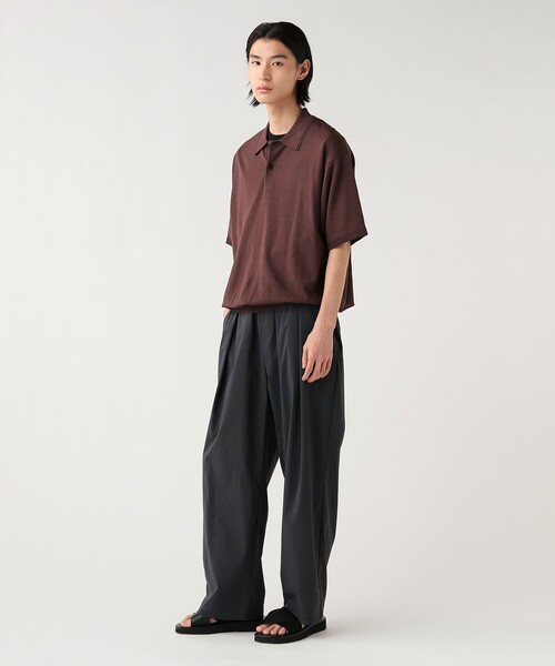 BEAMS HEART（ビームスハート）の「ワンタック ワッシャー ワイドパンツ（その他パンツ・メンズ・ブラック/チャコールグレー・LARGE/MEDIUM/SMALL）」の5枚目の写真