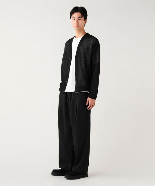 BEAMS HEART（ビームスハート）の「ワンタック ワッシャー ワイドパンツ（その他パンツ・メンズ・ブラック/チャコールグレー・LARGE/MEDIUM/SMALL）」の8枚目の写真