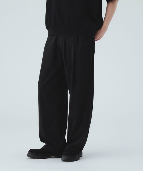 BEAMS HEART（ビームスハート）の「ワンタック ワッシャー ワイドパンツ（ウォッシャブル）（その他パンツ・メンズ・ブラック/チャコールグレー・LARGE/MEDIUM/SMALL）」の8枚目の写真