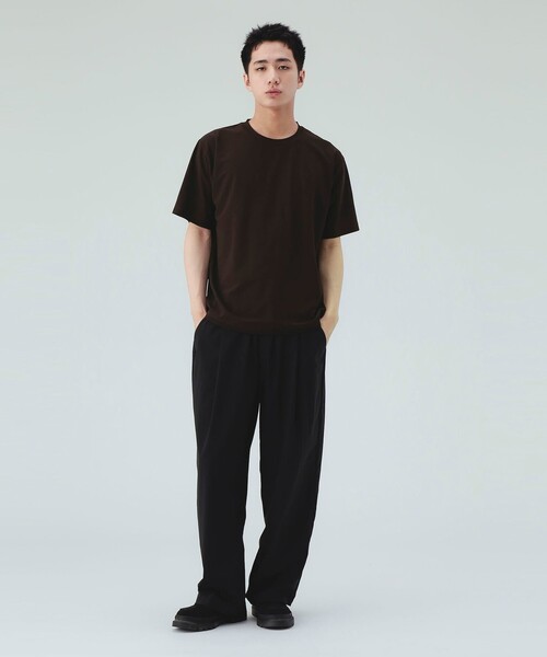 BEAMS HEART（ビームスハート）の「ワンタック ワッシャー ワイドパンツ（ウォッシャブル）（その他パンツ・メンズ・ブラック/チャコールグレー・LARGE/MEDIUM/SMALL）」の10枚目の写真