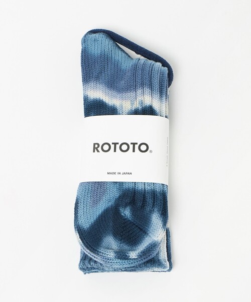 ROTOTO(ロトト)の「<ROTOTO>チャンキー タイダイ クルーソックス(ソックス/靴下・メンズ・ブラウン系/ネイビー/その他1・M)」の7枚目の写真