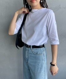 ORCIVAL | [ORCIVAL/オーシバル] ボートネック 5分袖カットソー(Tシャツ/カットソー)