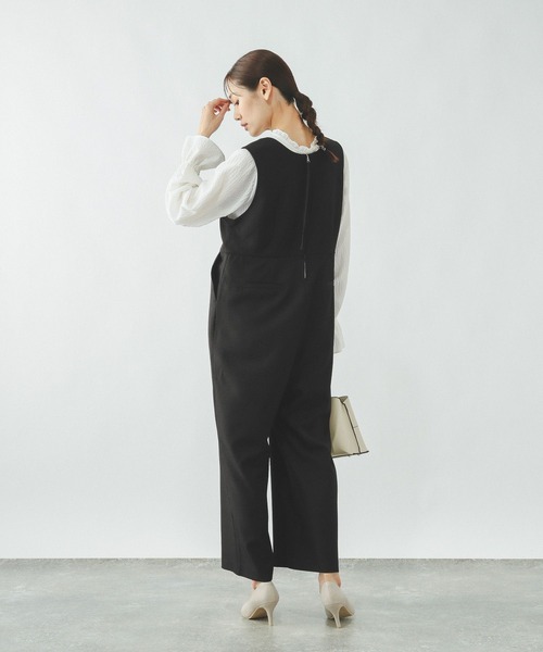 GLOBAL WORK(グローバルワーク)の「キーネックサロペット/636033(サロペット/オーバーオール・レディース・チャコールグレー/ブルー/ブラック・MEDIUM/LARGE)」の6枚目の写真