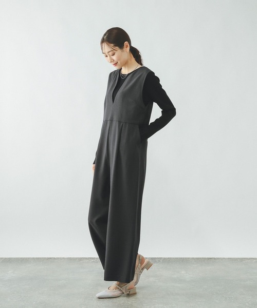 GLOBAL WORK(グローバルワーク)の「キーネックサロペット/636033(サロペット/オーバーオール・レディース・チャコールグレー/ブルー/ブラック・MEDIUM/LARGE)」の7枚目の写真