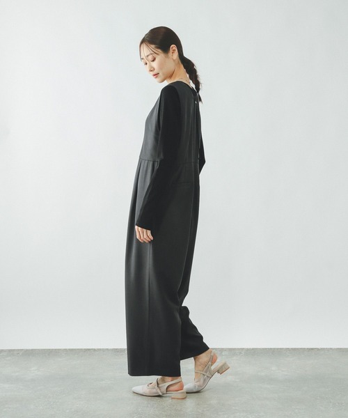 GLOBAL WORK(グローバルワーク)の「キーネックサロペット/636033(サロペット/オーバーオール・レディース・チャコールグレー/ブルー/ブラック・MEDIUM/LARGE)」の8枚目の写真