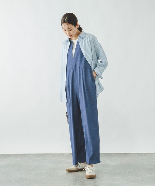 GLOBAL WORK(グローバルワーク)の「キーネックサロペット/636033(サロペット/オーバーオール・レディース・チャコールグレー/ブルー/ブラック・MEDIUM/LARGE)」の10枚目の写真