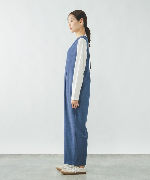 GLOBAL WORK(グローバルワーク)の「キーネックサロペット/636033(サロペット/オーバーオール・レディース・チャコールグレー/ブルー/ブラック・MEDIUM/LARGE)」の12枚目の写真