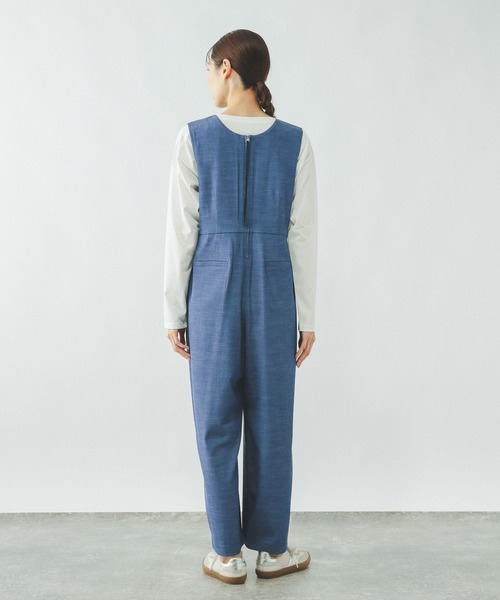 GLOBAL WORK(グローバルワーク)の「キーネックサロペット/636033(サロペット/オーバーオール・レディース・チャコールグレー/ブルー/ブラック・MEDIUM/LARGE)」の13枚目の写真