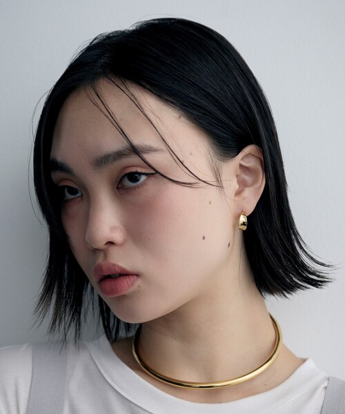 COCOSHNIK ONKITSCH(ココシュニックオンキッチュ)の「シルバー フローツイストピアス GP(ピアス(両耳用)・レディース・ゴールド・00)」の9枚目の写真