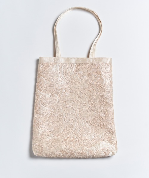 My shawty(マイシャウティー)の「lace tote bag(エコバッグ/サブバッグ・レディース・ゴールド/シルバー/ブラック・FREE)」の3枚目の写真