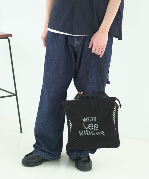Lee（リー）の「【LEE/リー】【春夏トレンド・涼しげメッシュ】メッシュバッグ インナー巾着ポーチ付き シアー感 巾着トート（トートバッグ・レディース・ブラック/ブラウン/オフホワイト・FREE）」の16枚目の写真