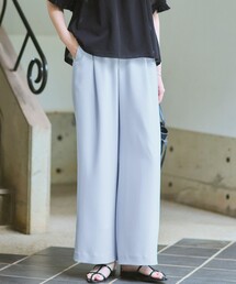 ストレッチジョーゼット ワイドパンツ