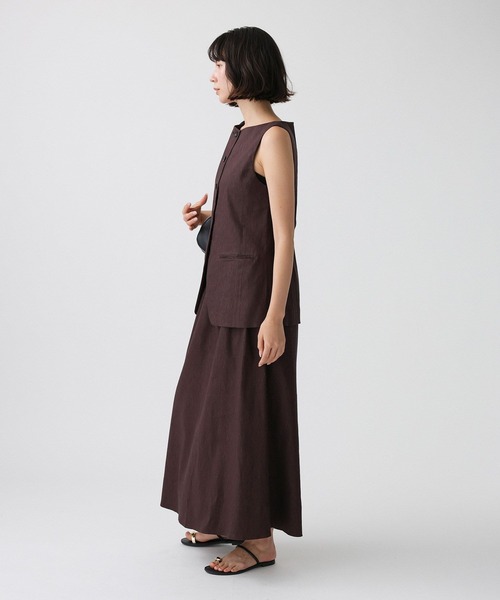 BABYLONE（バビロン）の「ソフトレーヨンジレ（ベスト・レディース・ブルー/ダークブラウン/ベージュ・フリー）」の20枚目の写真