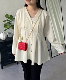 prose verse（プロズヴェール）の「ウエストタックカットカーディガン（カーディガン/ボレロ）」